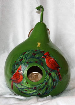 cardinal birdhouse Christmas gift